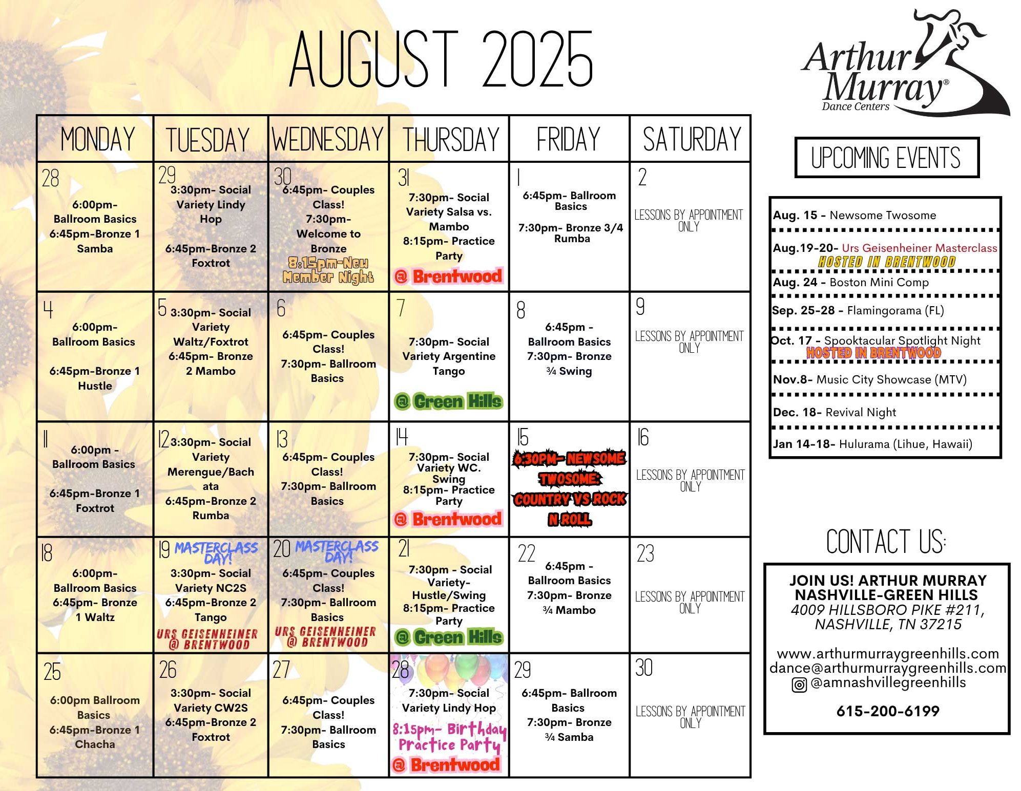 August 2025 Calendar