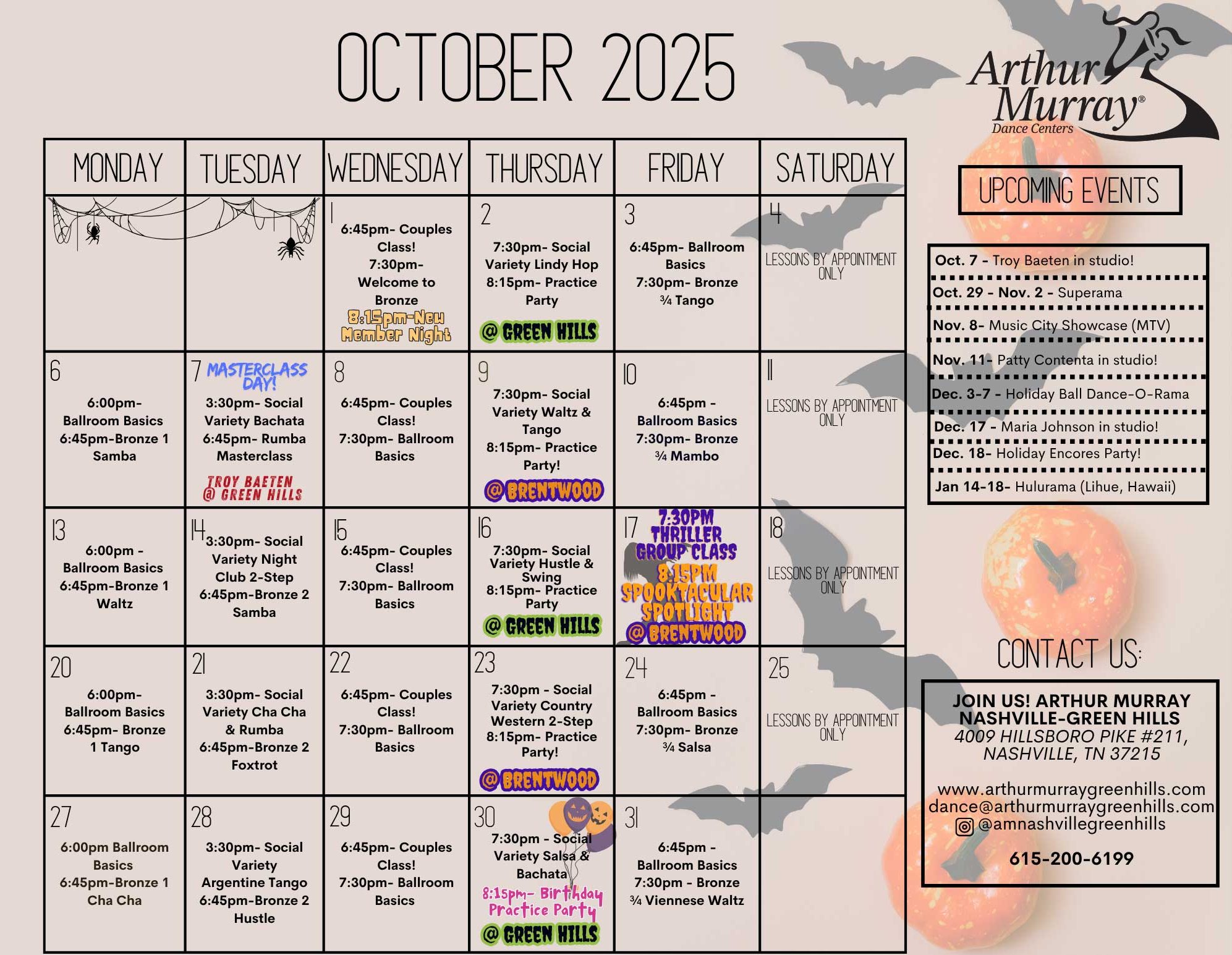 October 2025 Calendar