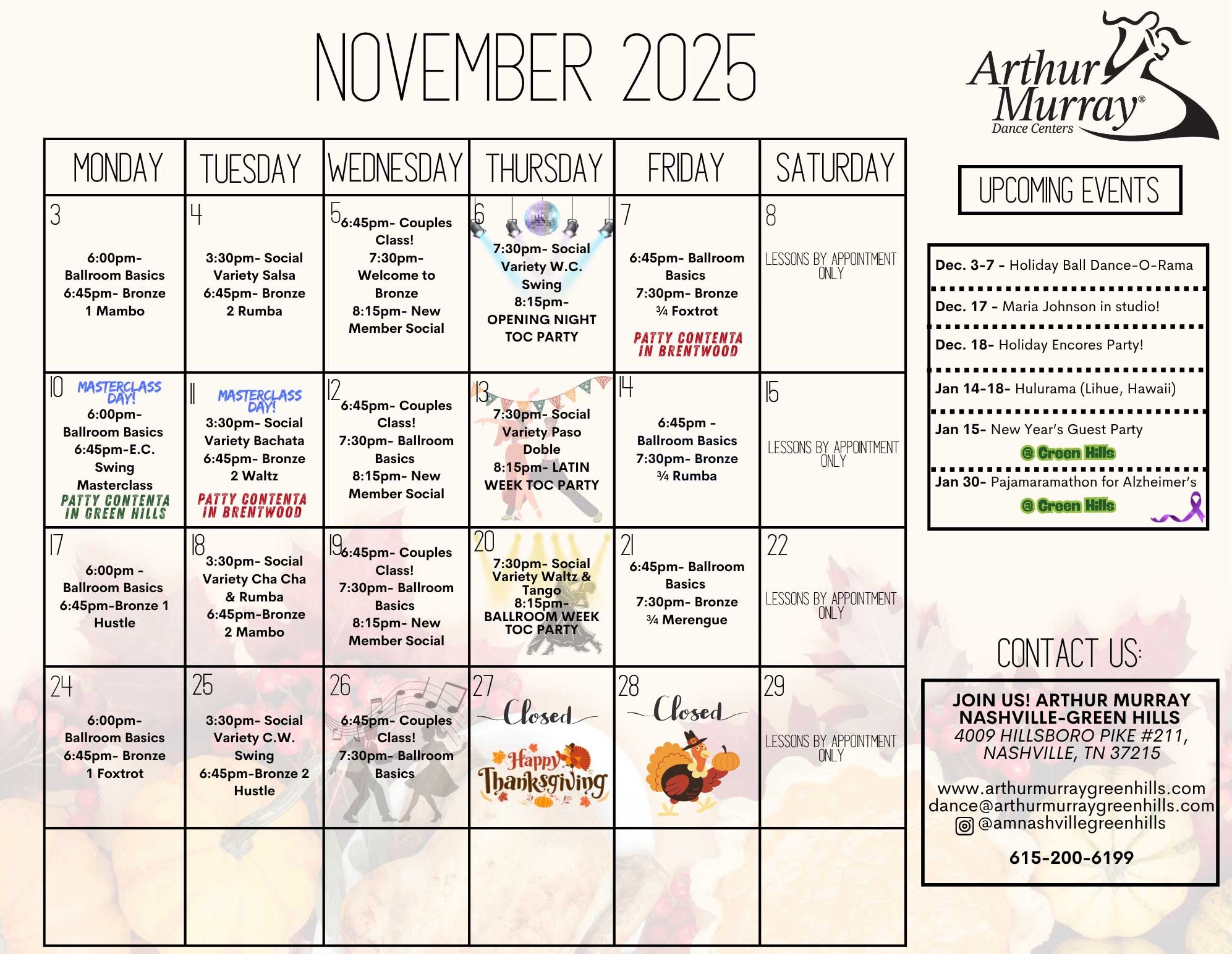 November 2025 Calendar