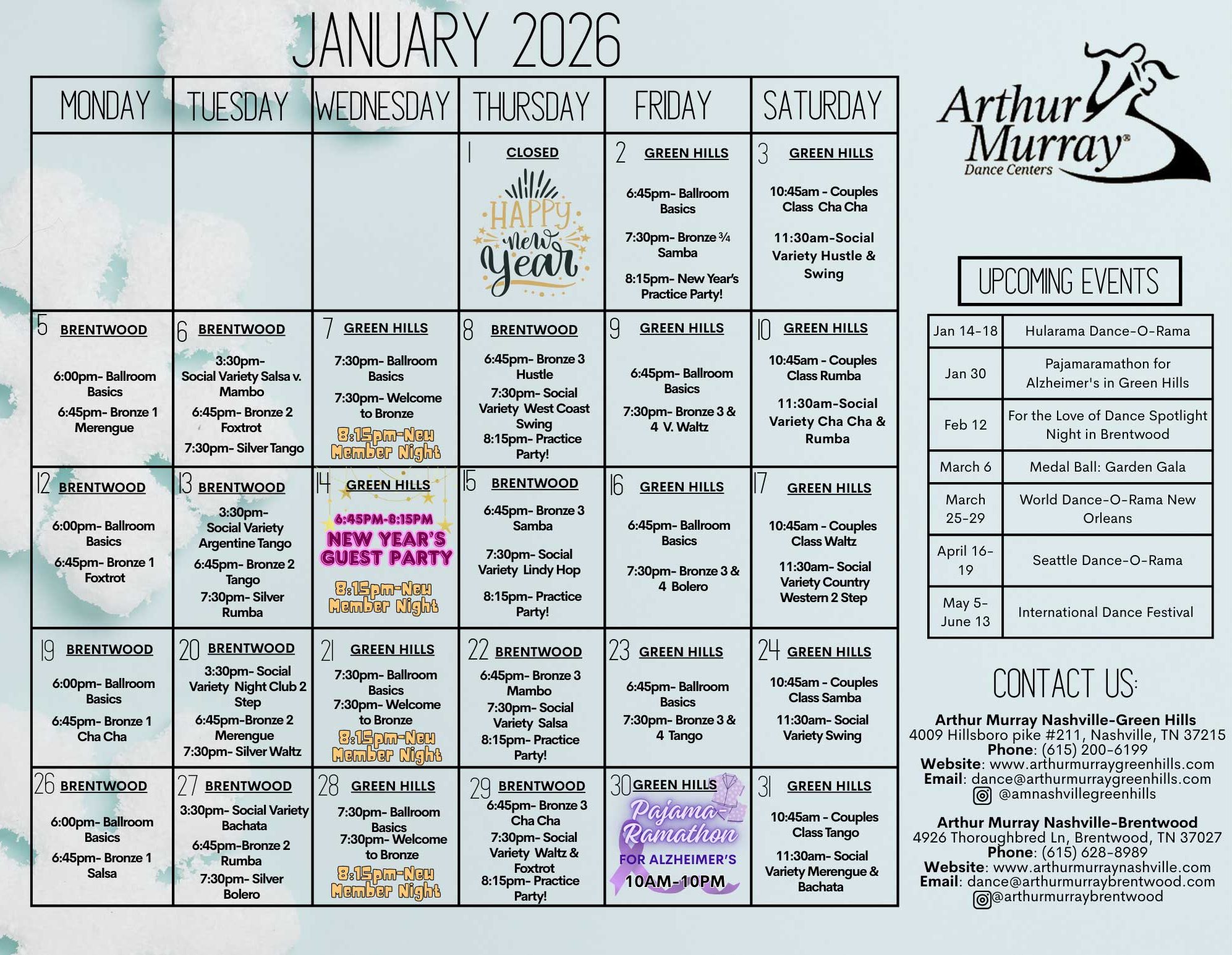January 2026 Calendar