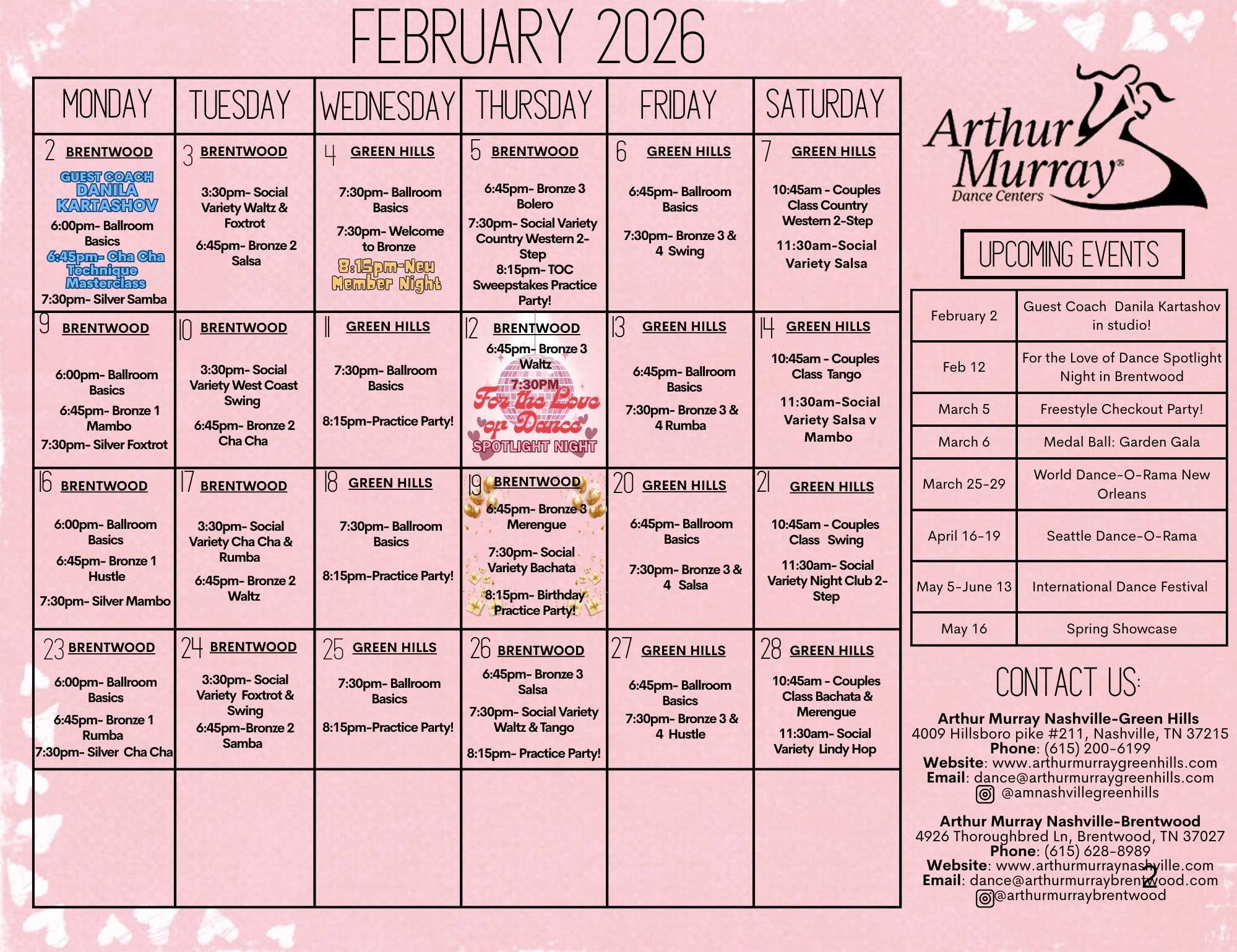 February Calendar 2026