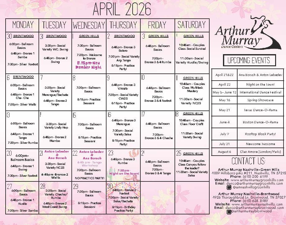 April 2026 Calendar
